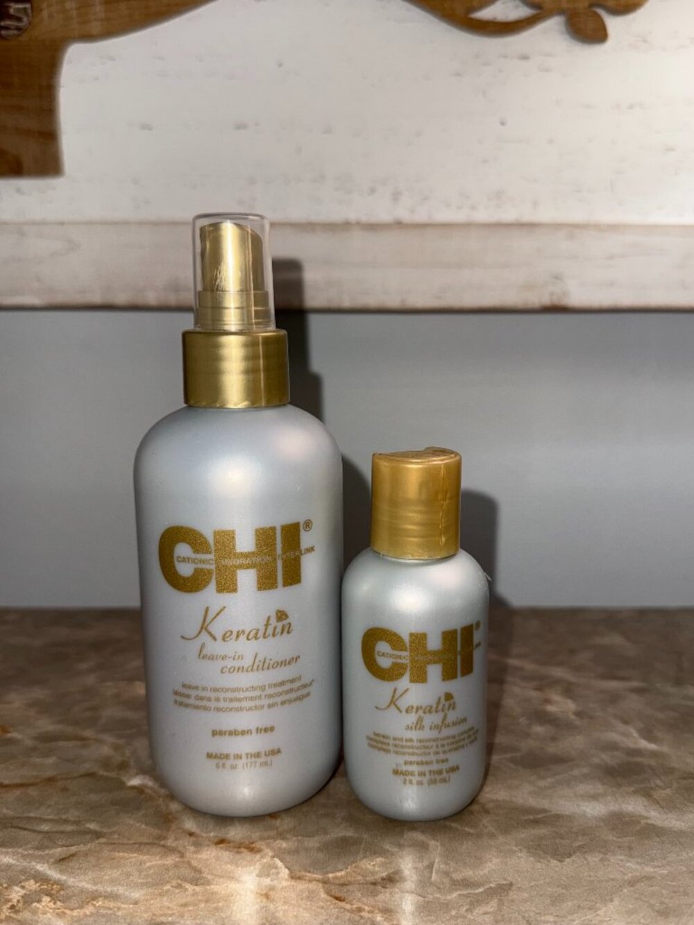 New CHI Keratin Leave-In Condition and Silk Fusion Lot
